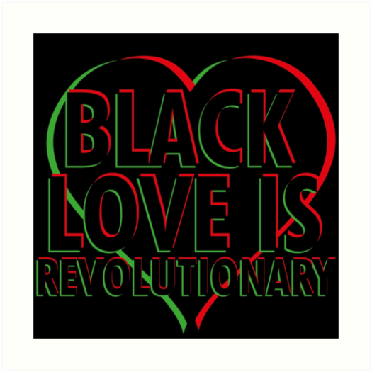 RED BALCK AND GREEN BLACK LOVE PIC